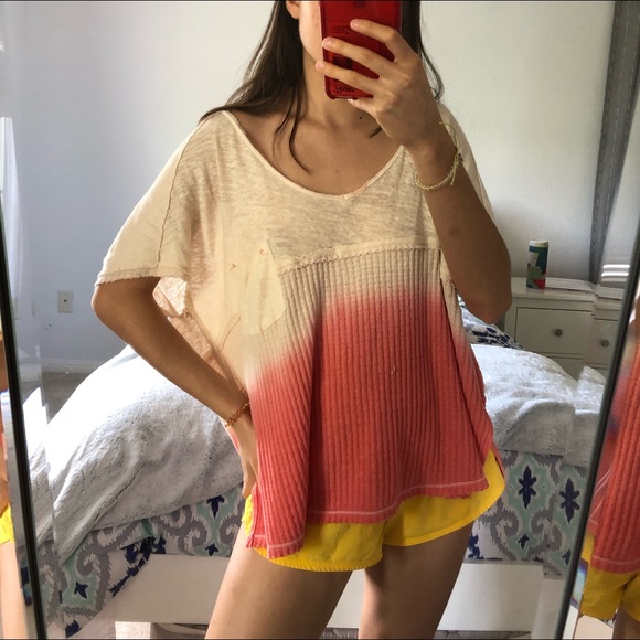 Free People Dip Dye Top - Picture 1 of 4